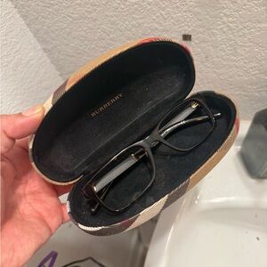 Burberry Black Men's women’s Optical Glasses in Branded Case